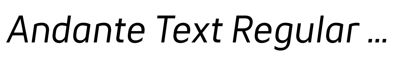 Andante Text Regular Italic
